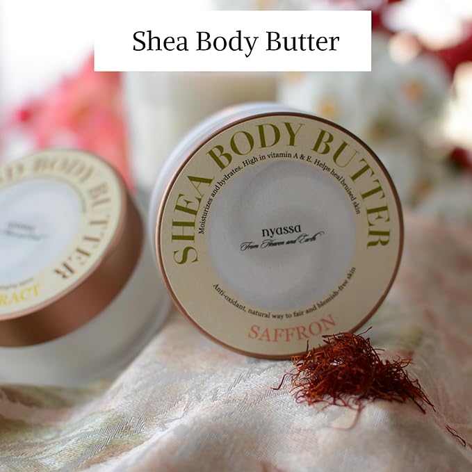 Nyassa Shea Body Butter - 100 Gms | Saffron and Shea Butter