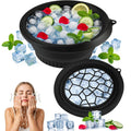 LUMONY Ice Face Bowl Silicone Face Ice Bowl For Ice With Built-In Ice Tray Collapsible Face Tub For Ice Bath, Facial Ice Plunge Bowl Ice Water Facials at Home Women & Men