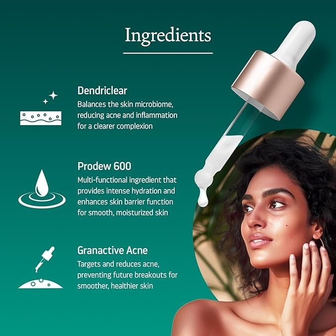 Indulgeo Essentials Heads Off - Anti Acne Face Serum for Glowing Skin - 20 ml