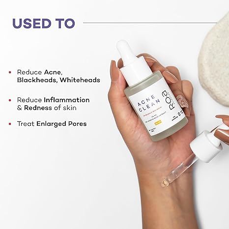 R.O.A Skincare Acne Clean Salicylic Acid serum for Acne Prone Oily Skin - 30 ml