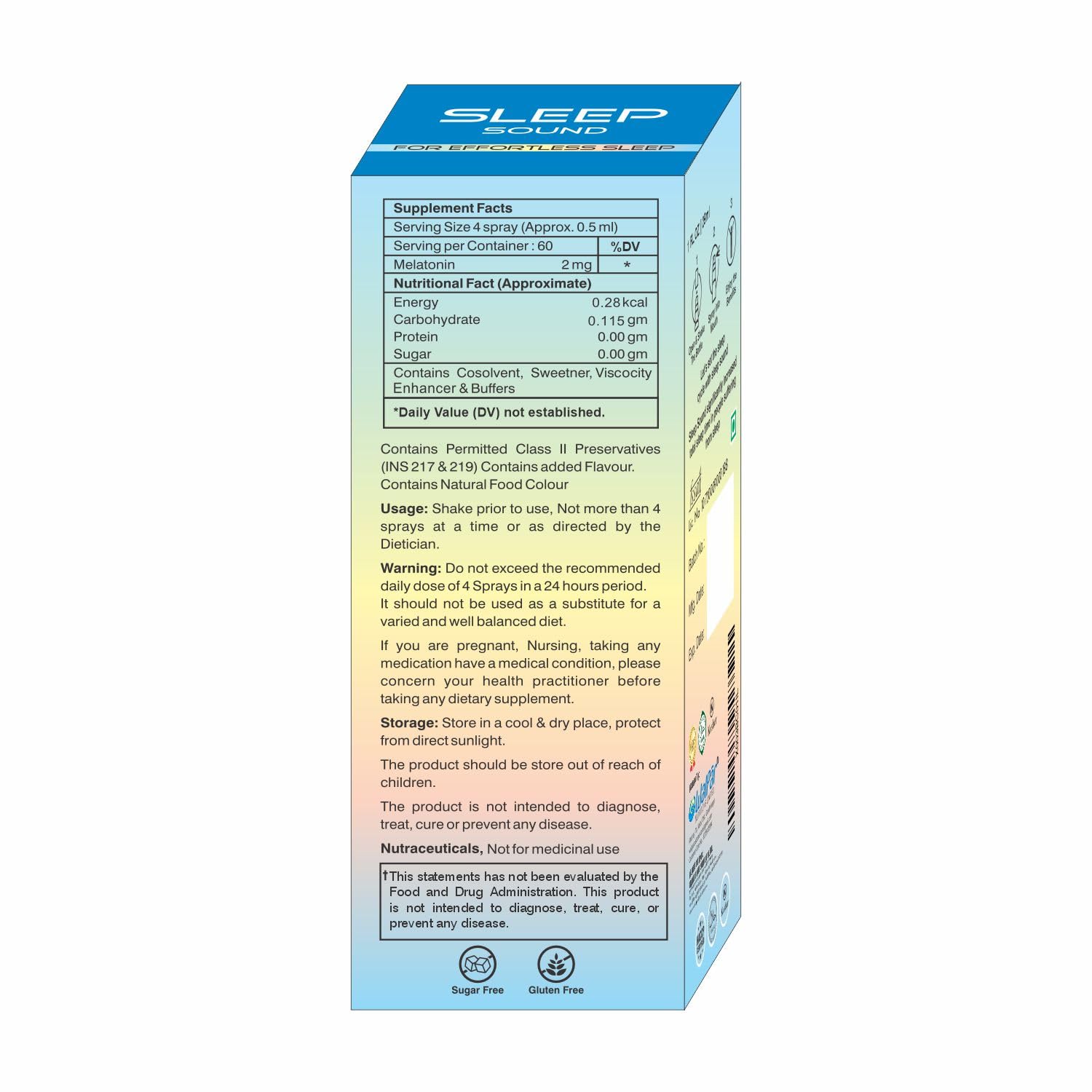 WALPAR Sound Sleep Melatonin Oral Spray for effortless sleep Cranberry Flavour 30 ml, 70 grams