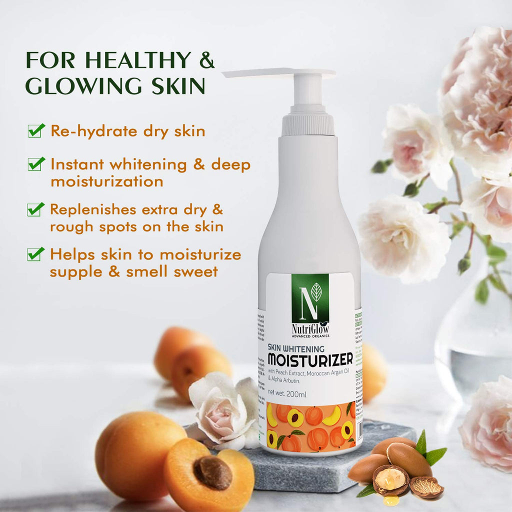 NutriGlow Advanced Organics Skin Whitening Moisturizer SPF 15 - 200 ml