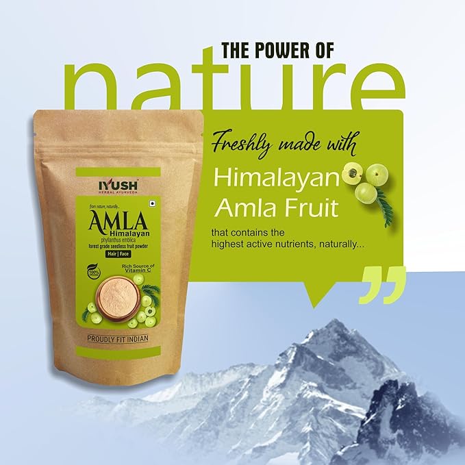 Iyush Herbal Ayurveda Wild Himalayan Amla Powder - 900 gms