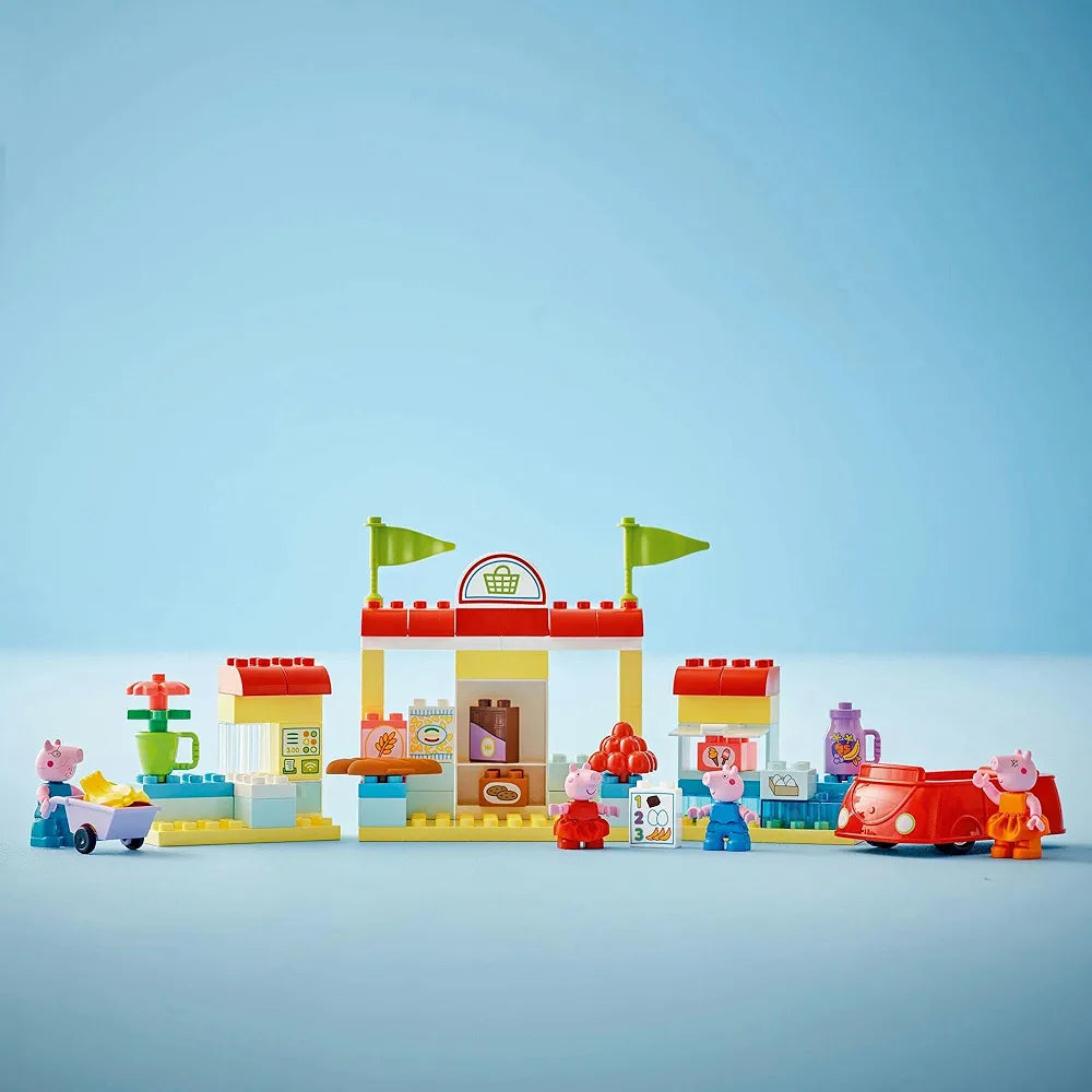 Lego Duplo Peppa Pig Supermarket Toy 10434 Building Blocks Toys for 2+ Gift for Kids, 70 Pcs