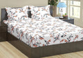 Trance Home Linen 180Tc 100% Cotton 78"X72" Standard King Size Elastic Fitted Bedsheet King Bed Size With 2 Pillow Covers 180 tc Colour Peach