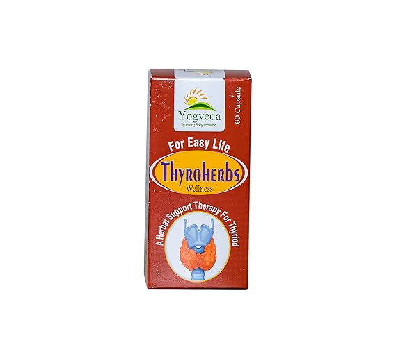 Yogveda Thyroherbs Tablets Supports Thyroid Health  - 60 Capsules