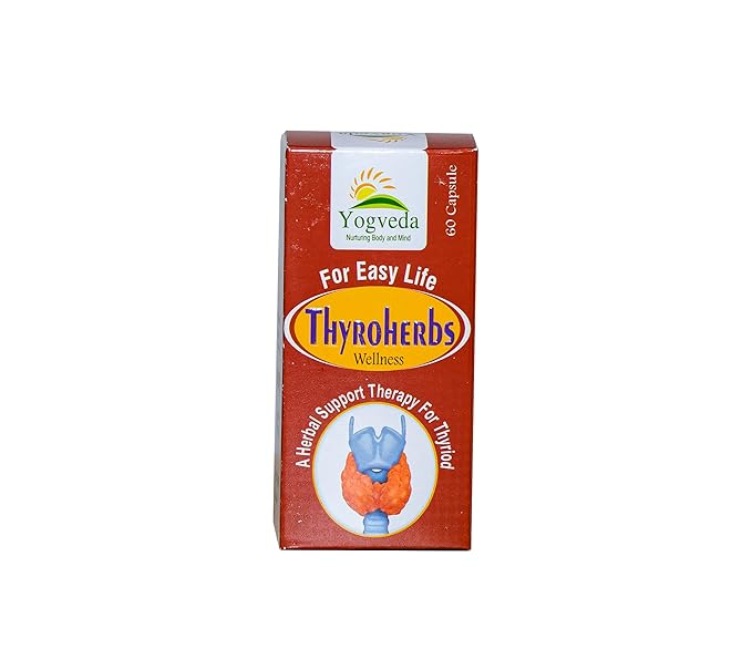 Yogveda Thyroherbs Tablets Supports Thyroid Health  - 60 Capsules