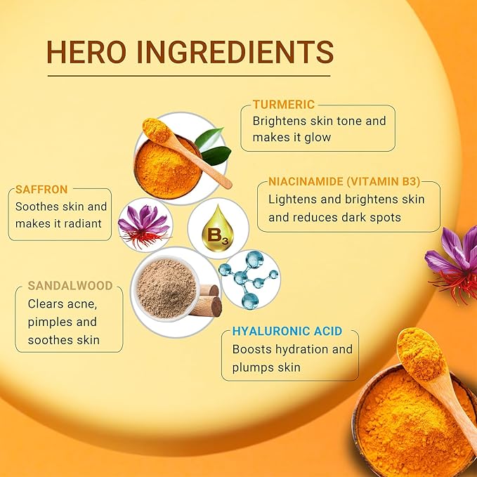 Iba Ubtan Face Cream With Turmeric, Sandalwood & Saffron for Brightens Skins - 50 Gms