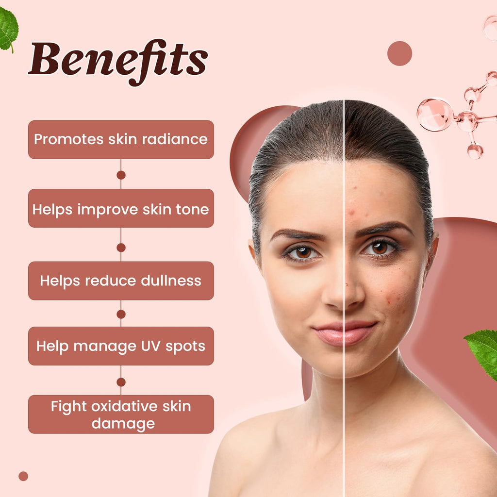 Neuherbs Glutathione 600mg - 15 Effervescent Tablets For Healthy & Glowing Skin | L-Glutathione Tablets With Hyaluronic Acid, Vitamin C & E For Skin Glow, Hydration & Anti Pigmentation | Orange Flavour