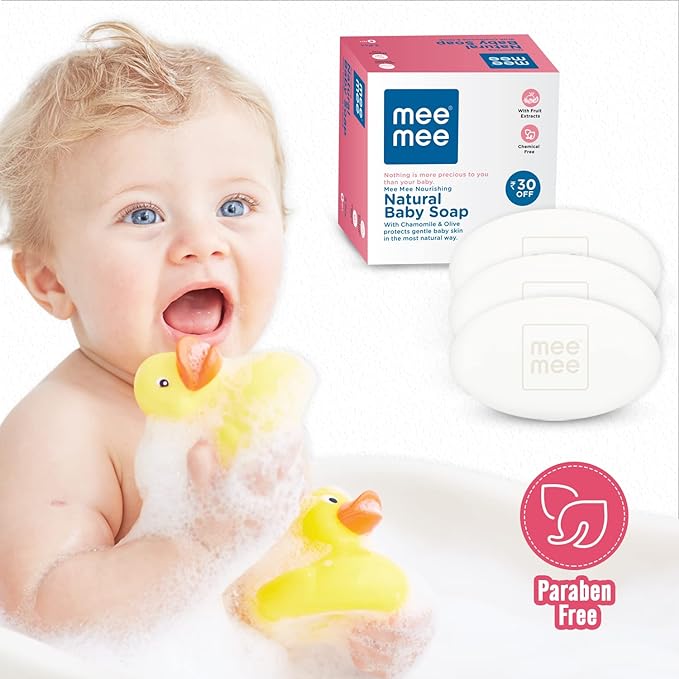 Mee Mee Gentle Baby Soap - 75 gms (Pack of 3)