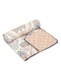 Cortina Ultra-Soft Microfiber Reversible 120 GSM Abstract Single AC Blanket Quilt Dohar | Multicolor