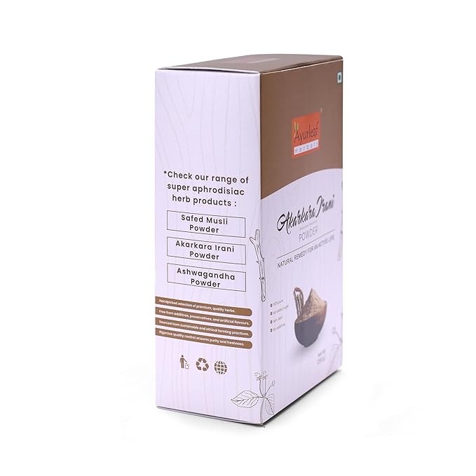 Ayurleaf Herbals Akarkara Irani Powder for Immune Booster - 200 Gms