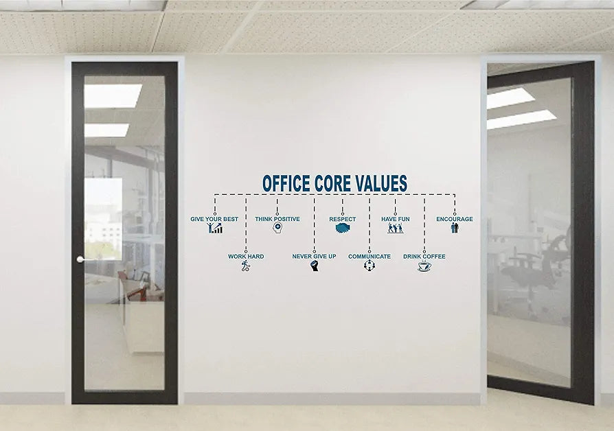 Decal O Decal Office Core Values Chart Wall Stickers