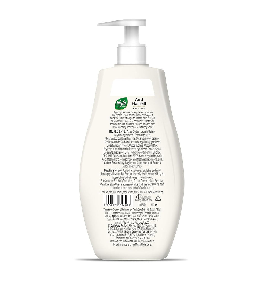 Nyle Naturals Anti-Hairfall Shampoo - 800 ml