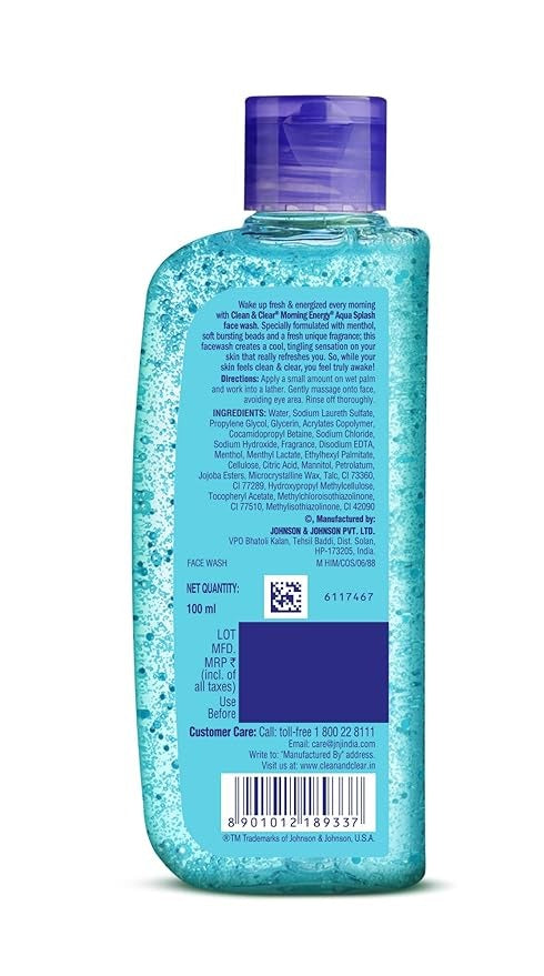 Clean & Clear Morning Energy Aqua Splash Blue - 100 ml