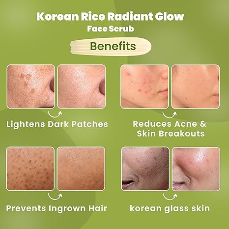 WildOak Korean Rice Face Scrub - 100 gms