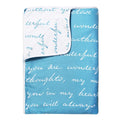 Divine Casa 120 GSM Microfiber Reversible Lightweight Printed Double Bed AC Dohar Blanket Colour Ethereal Blue TC - 120