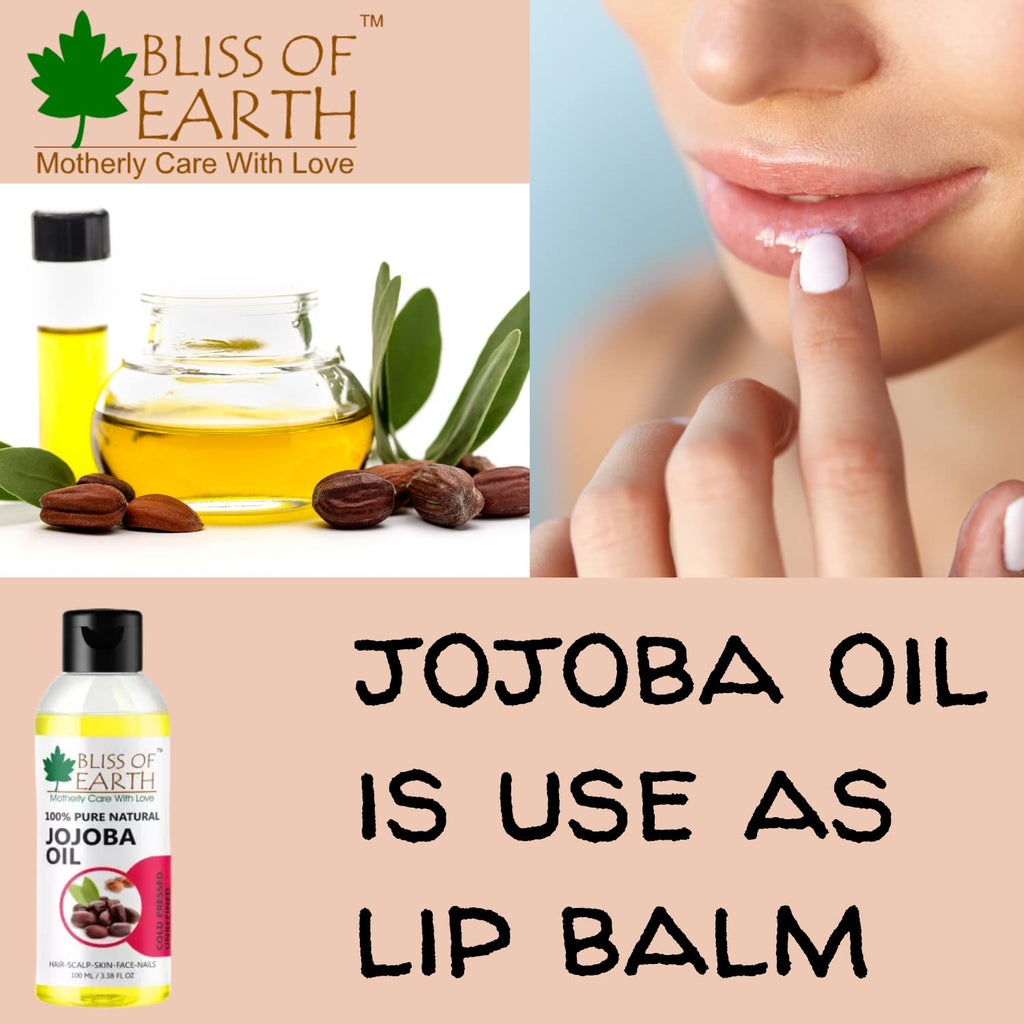 Bliss of Earth Jojoba Oil 100% Pure Natural Coldpressed & Unrefined 100ML