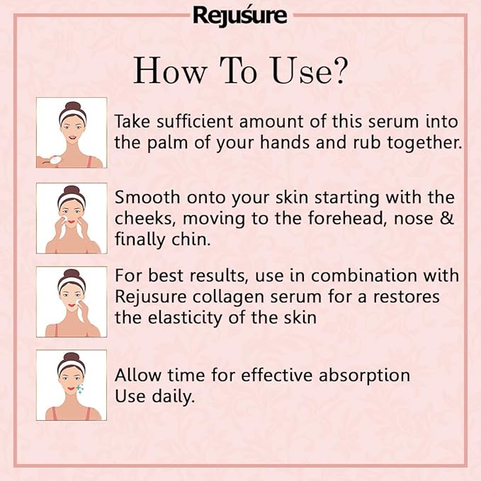 Rejusure Collagen Peptide Face Serum - 30 Ml | Pack of 2