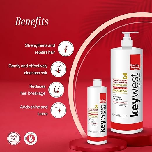 Keywest Professional Nanoplastia Sulfate Free Shampoo - 250 ml