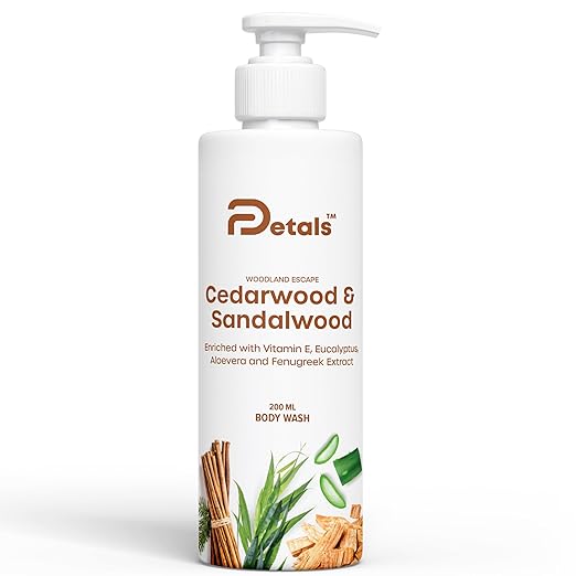 DPetals Sandalwood & Cedarwood Body Wash - 200 ml