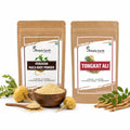 Simply Earth Performance Bundle: Peruvian Maca Root Powder (100g) & Tongkat Ali Longjack Root Extract 100:1 (50g) | Boosts Vitality, Testosterone Level, Stamina & Stress Tolerance for Men & Women