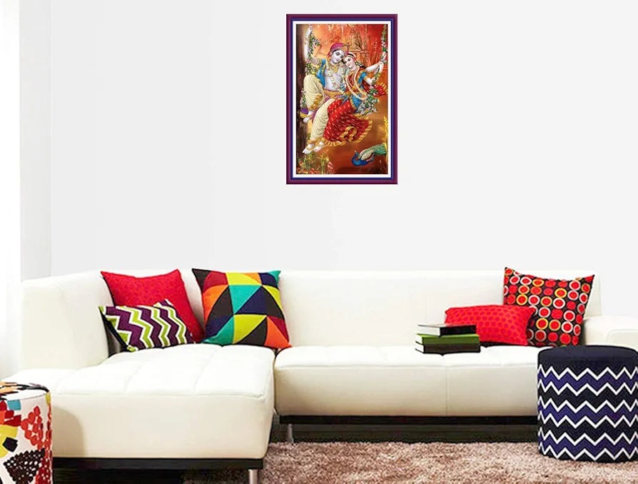 Rangoli MDF Wall Stick Decorative Panel 12x18 Wall Art P-1 Design-9