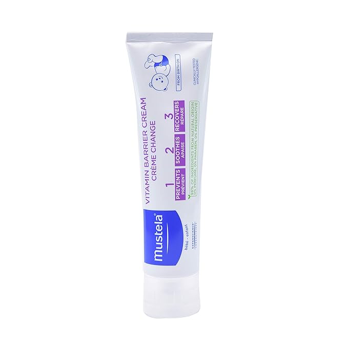 Mustela Baby 123 Vitamin Barrier Cream - Diaper Rash Cream - 100 ml