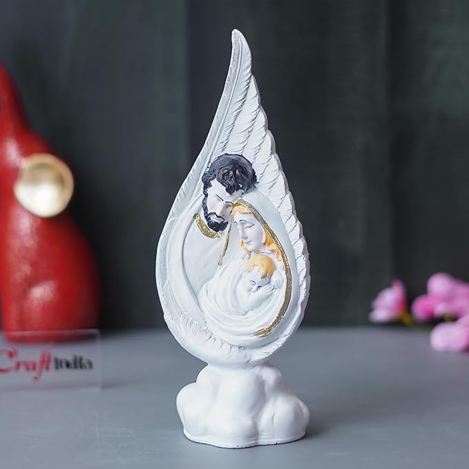 Ecraftindia Holy Jesus Christ Family Statue Decorative Showpiece