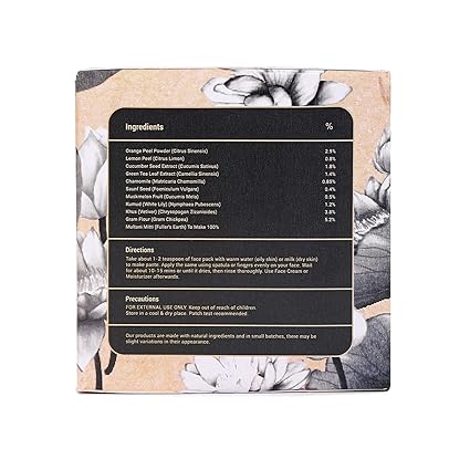 Nature4nature Moisturising Face Pack for Women and Men | With Chamomile and Khus - 75 Gms