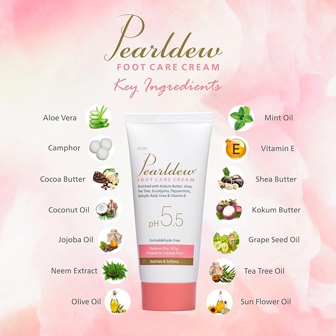 Pearldew Foot Care Cream - 60 Gms | Pack of 2