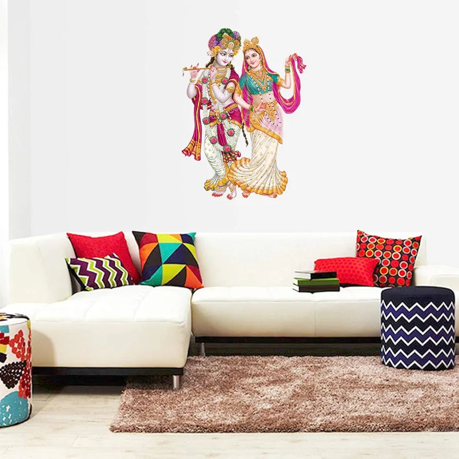 Rangoli White Glossy Vinyl Wall Sticker Premium Self-Adhesive Waterproof Parent-5 Design-19