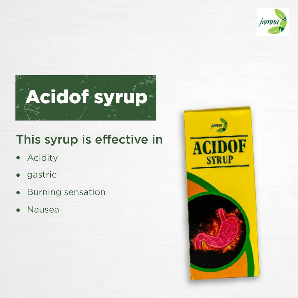 Jamna Herbal Acidoff Syrup - 200 ml
