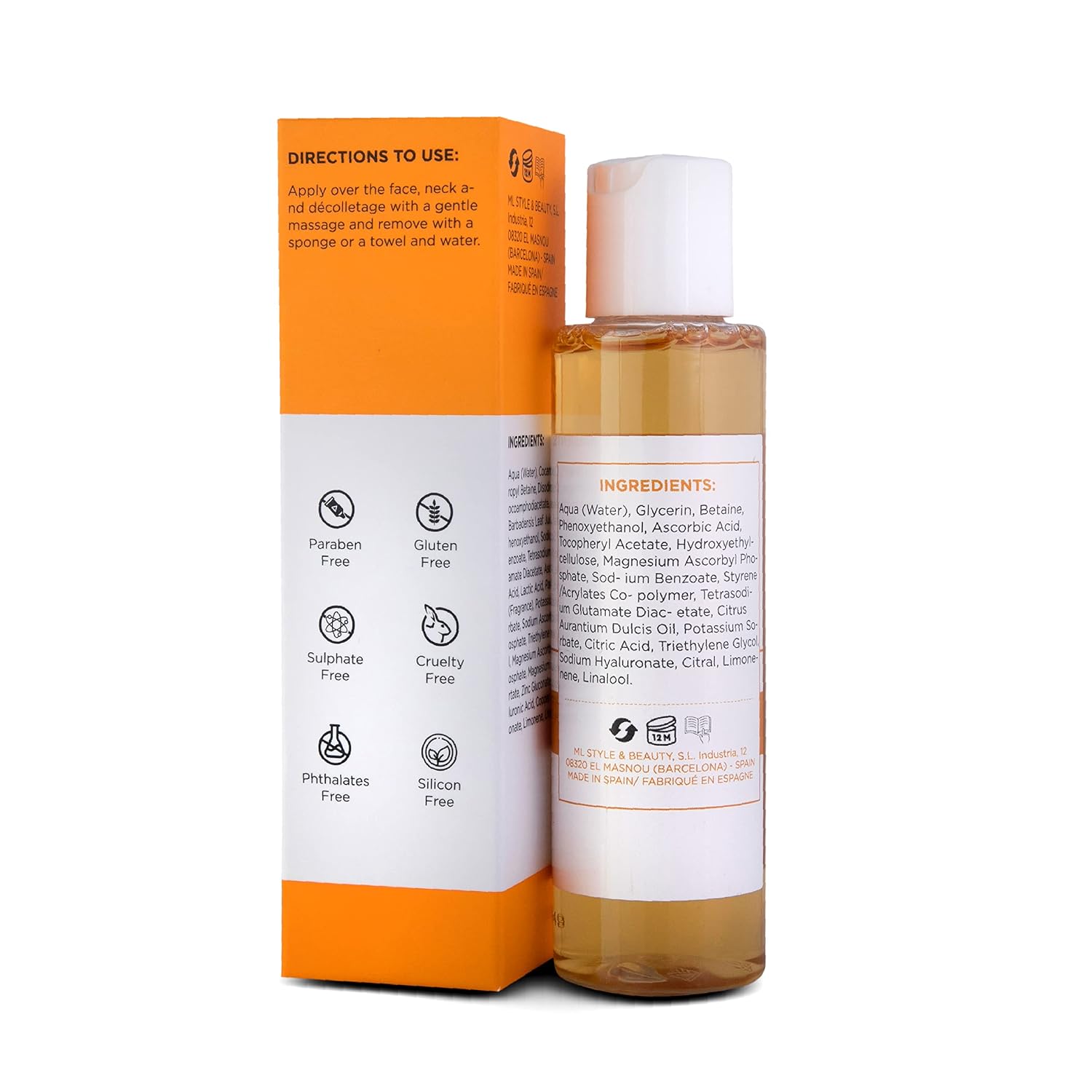 Dermosys Vitamin C Face Wash for Women & Men | Brightening & Oil Control | Glowing Skin Vit C Cleanser for Oily Skin | With AHA | Sulphate & Paraben Free | Daily Use - 75ml