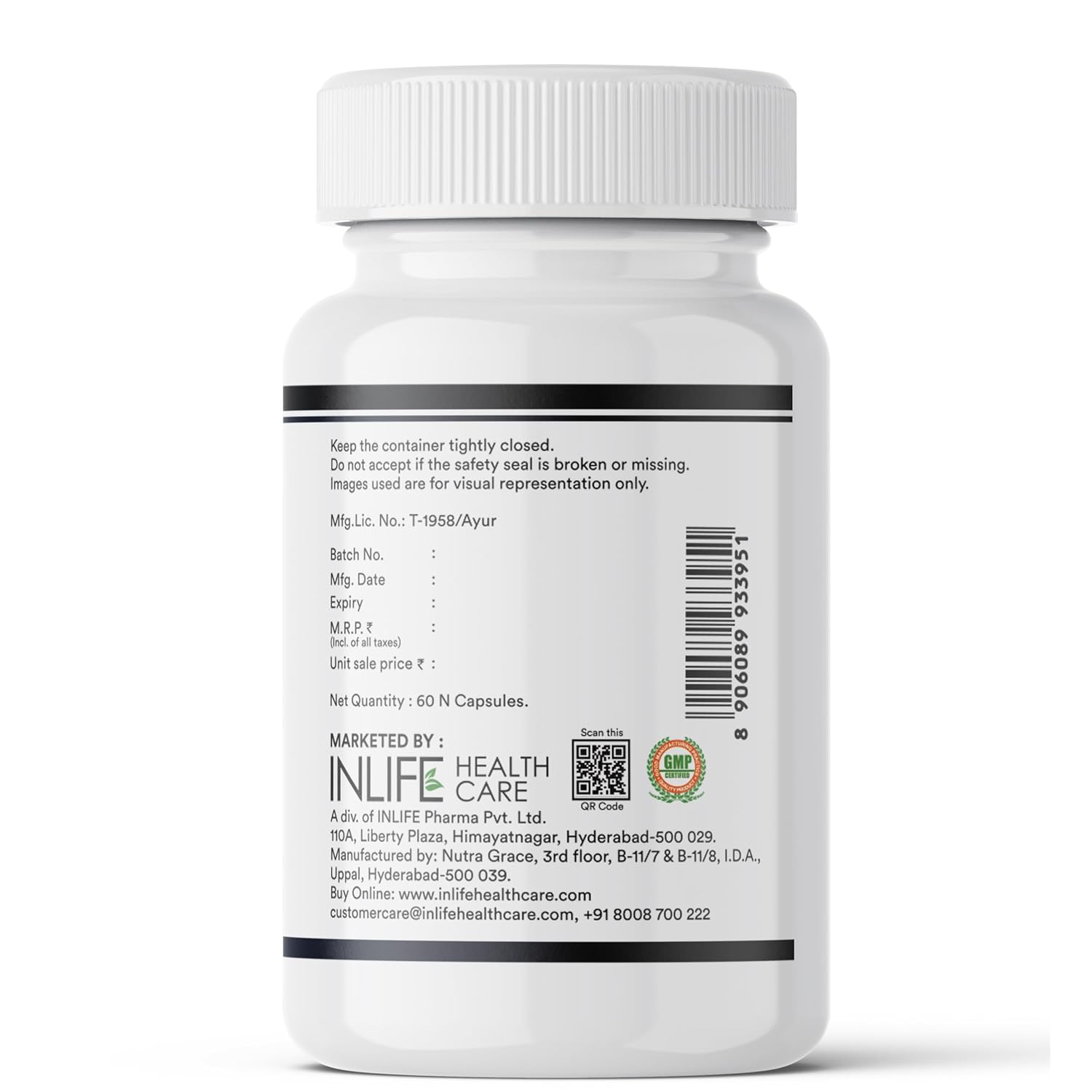 INLIFE Black Seed Oil (480 mg) & Oregano Oil (20 mg, 50:1) | Extra Virgin Cold Pressed | O Nigella, Kalonji & Maruvaka Taila | 60 Liquid Filled Veg Capsules