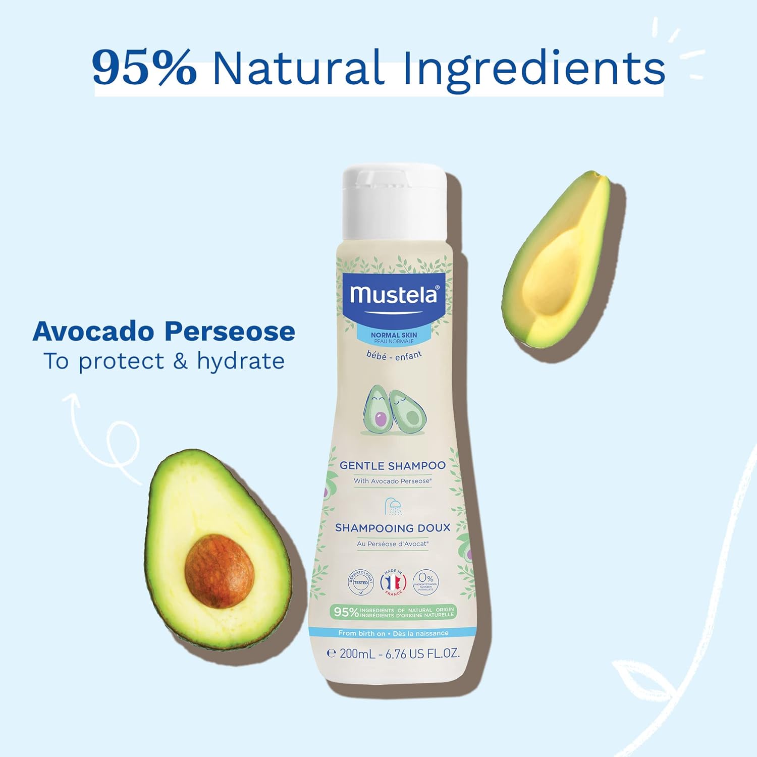 Mustela Hair and Body Wash Cleansing gel - 200 ml