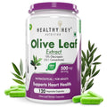 HealthyHey Nutrition Olive Leaf Extract | Super Strength: 10% Oleuropein -120 Vegetarian Capsules