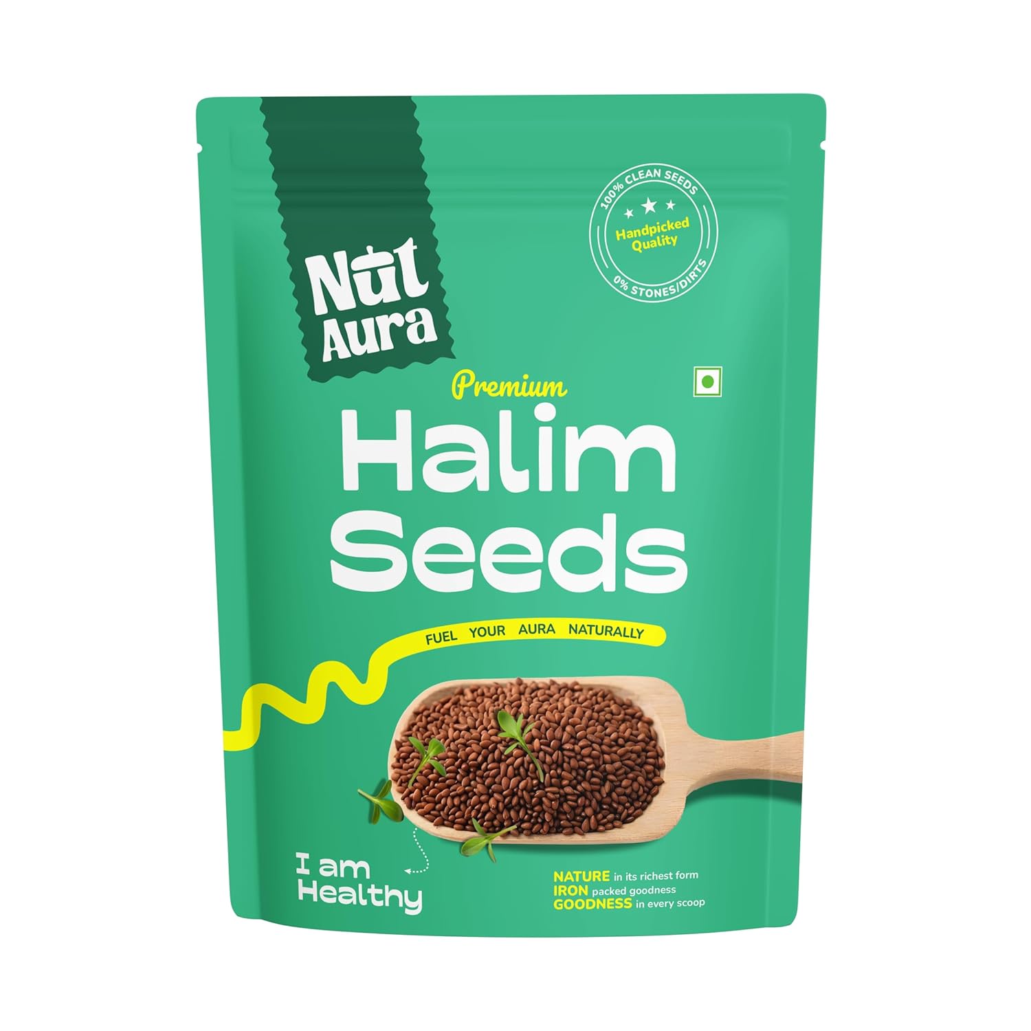 Nut Aura Halim Seeds | Ayurvedic Garden Cress Seeds for Women | Boosts Immunity & Hormonal Health | Rich Iron & Protein | Ideal for Smoothies, Laddoos & Home Remedies Daily Nutrition Support Plus