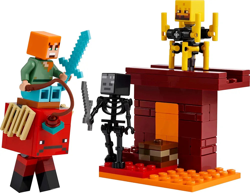 Lego Minecraft The Nether Lava Battle Gamer Toy for Kids 21266 Building Blocks Toys for 6+ Gift for Boys and Girls
