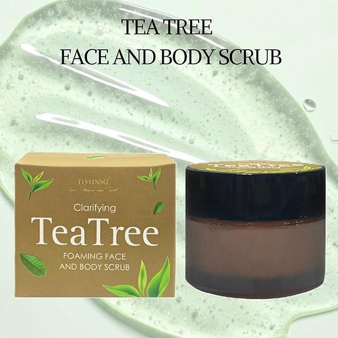Nyassa Tea Tree Face and Body Scrub - 35 Gms