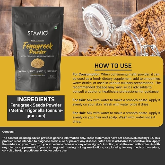 Stamio Fenugreek Powder - 250 gms