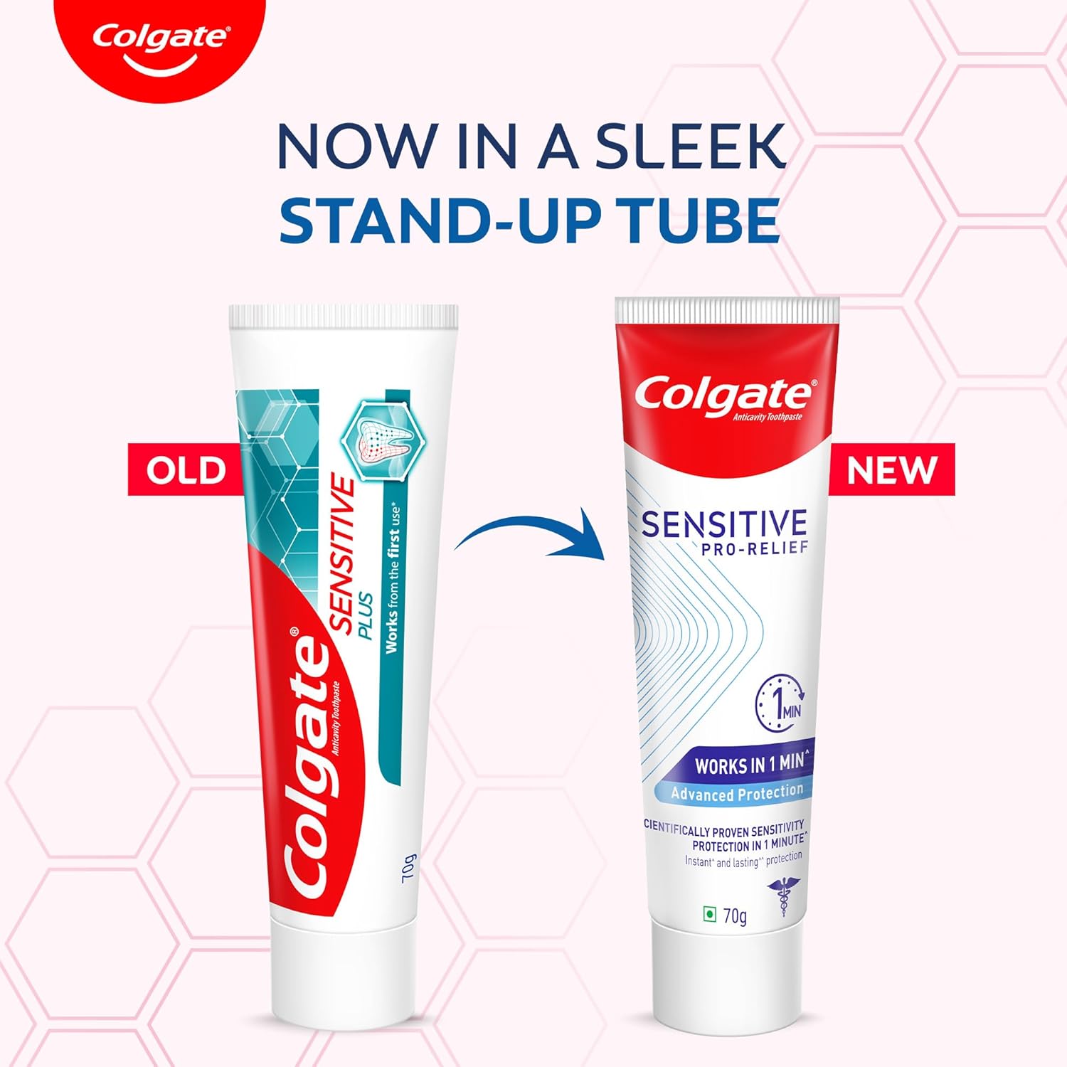 Colgate Sensitive Pro Relief, Sensitvity Relief Toothpaste, 70g, With PRO-ARGIN Technology, Clinically Proven Formula Provides INSTANT Relief From Tooth Sensitivity Colgate Tooth Paste For Instant & Lasting Sensitivity Relief