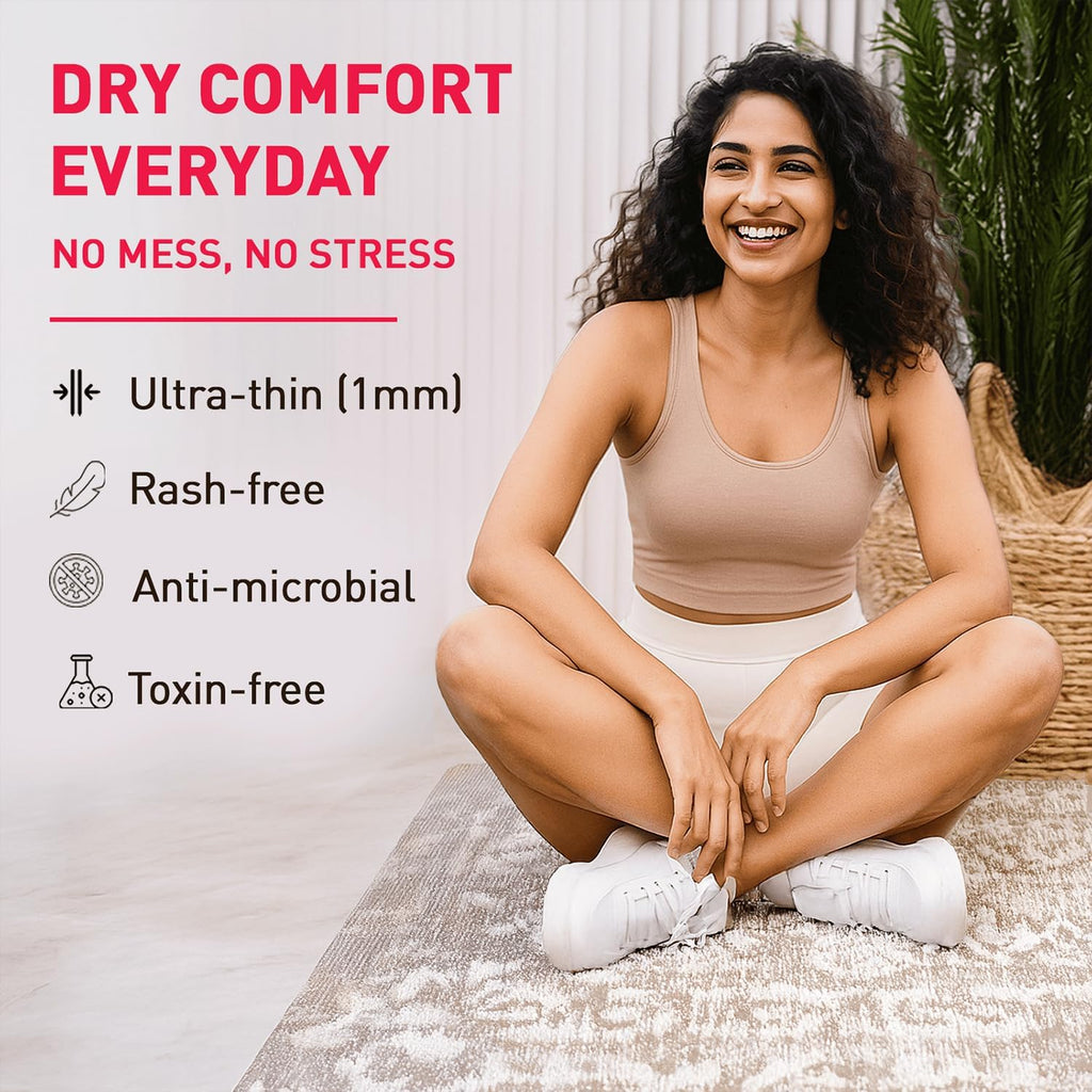 Sirona Daily Use Panty Liners for Women with Aloe Vera - Pack of 20, Liners | Cottony Soft Pantyliners Pad with Antimicrobial Properties | Ultra Thin & Better Stickiness