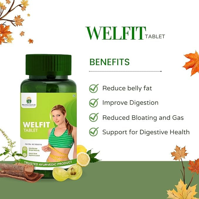 Bhavishya Ayurveda Welfit Ayurvedic Tablets - 60 Tablets (Pack Of 2)