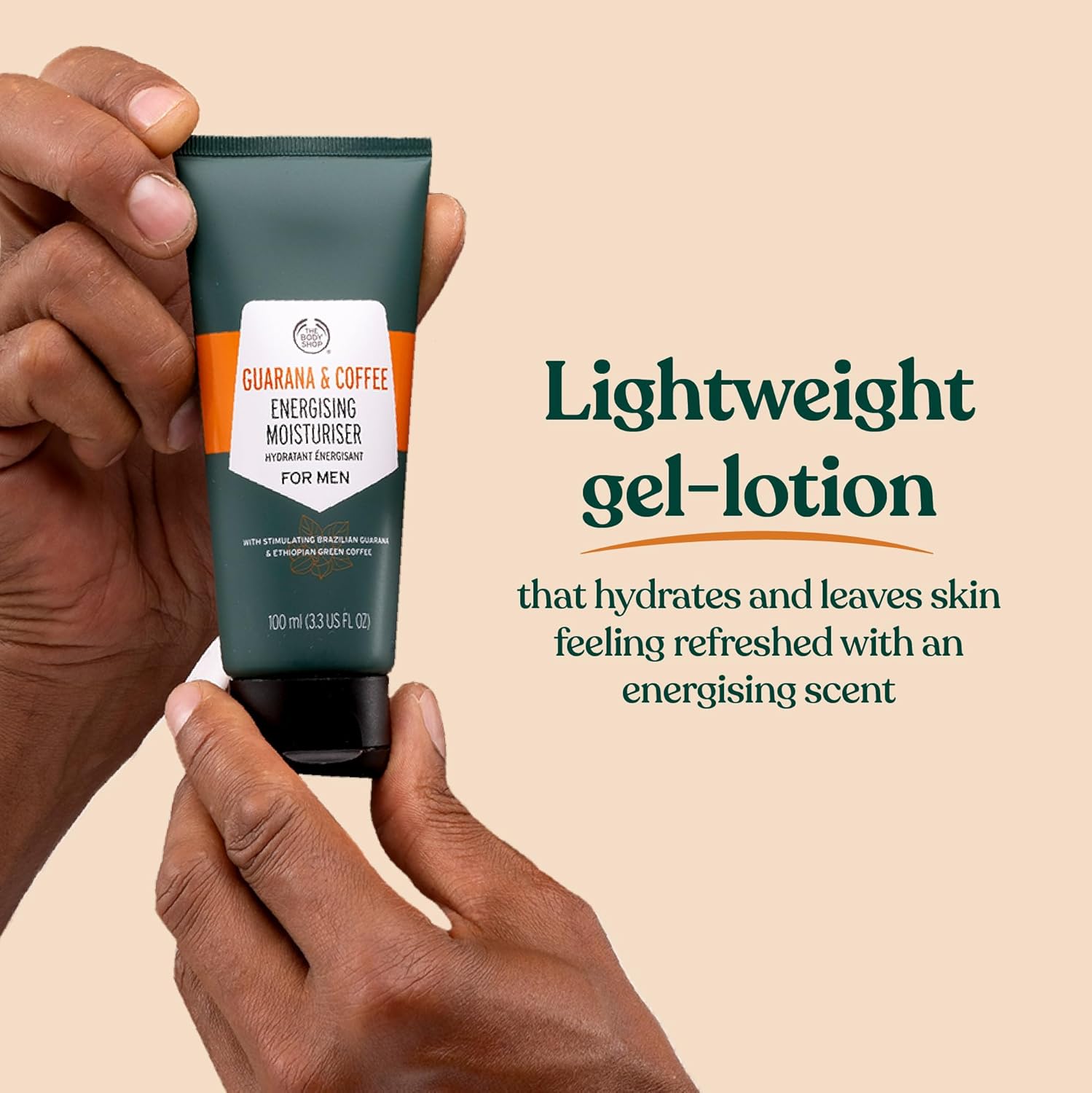 The Body Shop Gel Guarana and Coffee Energising Moisturiser for Men, 100 ml