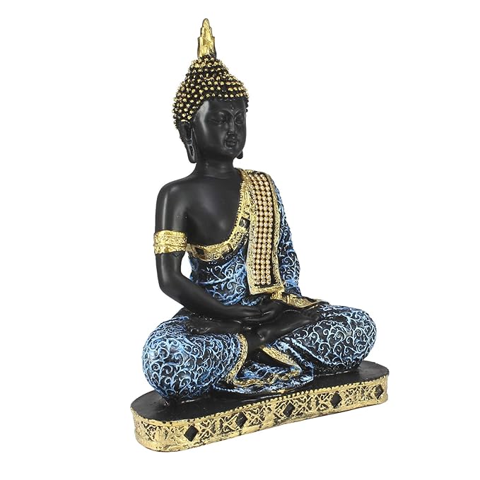 Ecraftindia Polyresin Buddha Showpiece | Blue