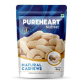 Pureheart Nutreat Natural Cashews - 80 gms Resealable Pouch