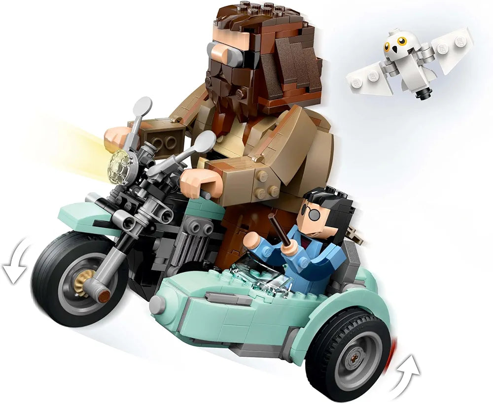 Lego Harry Potter Hagrid & Harry’s Motorcycle Ride, Magical Toy 76443 Building Blocks Toys for 9+ Gift for Boys and Girls