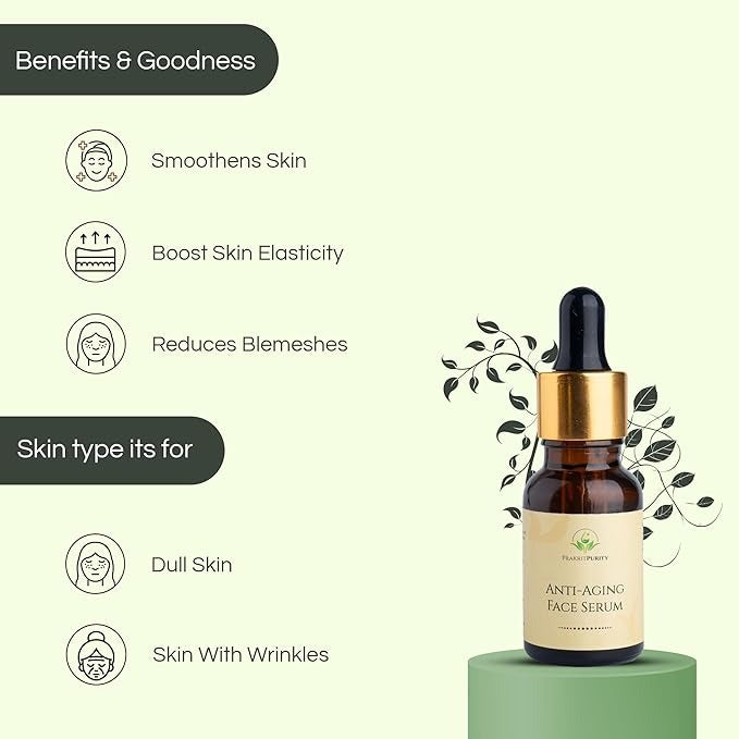 PrakritPurity Anti-Aging Face Serum - 30 ml