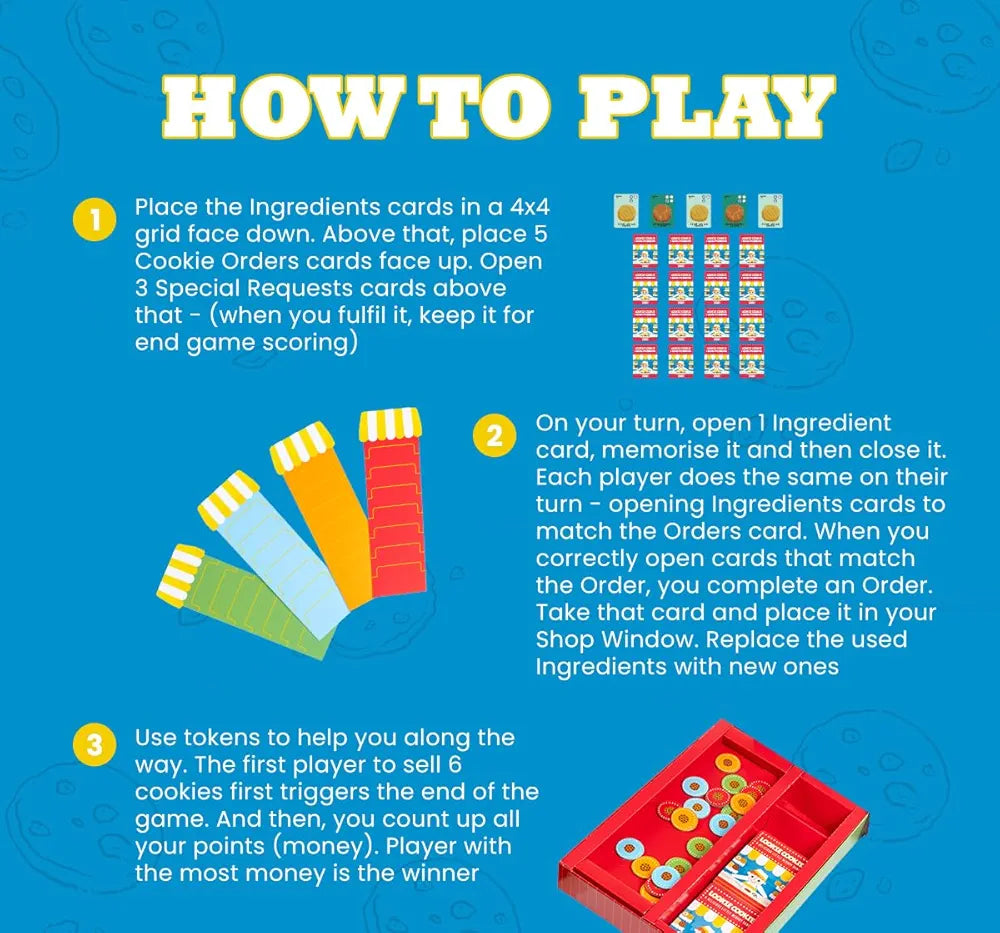 Binca Lookie Cookie - A Memory Card Game for Kids Ages 6 and Up | Fun Memory and Concentration Building Game | Gift to Build Cognitive Skills for Ages 4,5,6